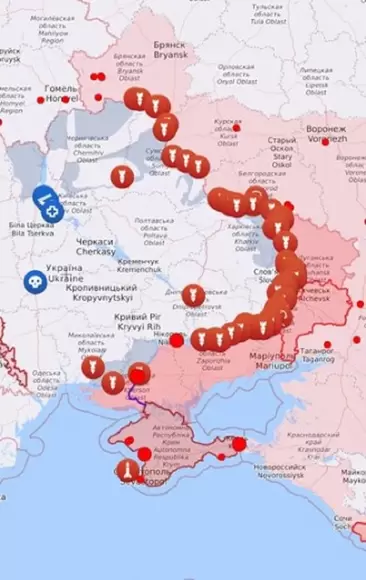 Мапа бойових дій в Україні: 29.03.2024